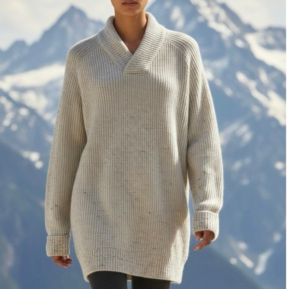 Express Sweater Shawl collar Long sleeves Size Med Tall - oversized NWT